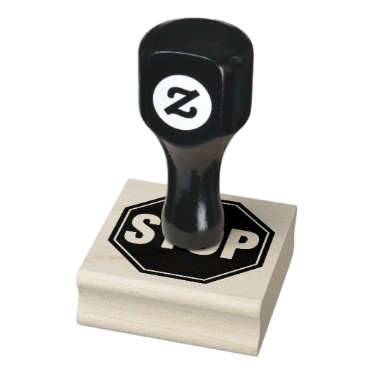 STOP-teken Rubberstempel (Stempel)