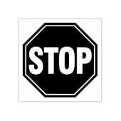 STOP-teken Rubberstempel (Afrduk)