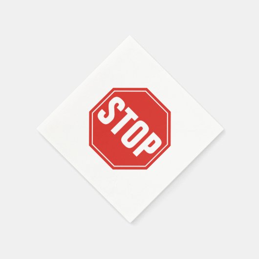 STOP-teken Servetten (Hoek)