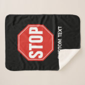 STOP-teken Sherpa Deken (Voorkant (horizontaal))