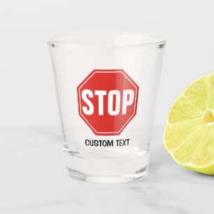 STOP-teken Shot Glas
