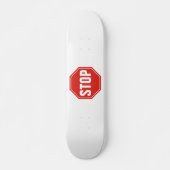 STOP-teken Skateboard (Voorkant)