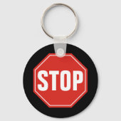 STOP-teken Sleutelhanger (Voorkant)