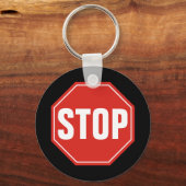STOP-teken Sleutelhanger (Voorkant)