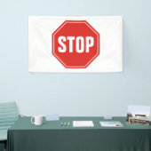 STOP-teken Spandoek (Beurs)