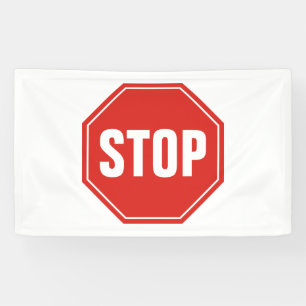 STOP-teken Spandoek