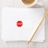 STOP-teken Stop Symbool Stop Ikoon Rood stopteken Etiket (Insitu)