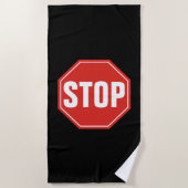 STOP-teken Strandlaken (Voorkant)