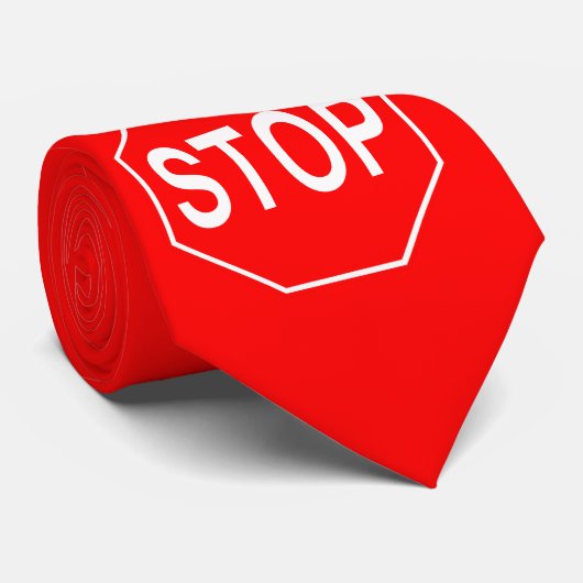 STOP-teken - Stropdas (Opgerold)