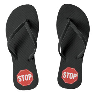 STOP-teken Teenslippers
