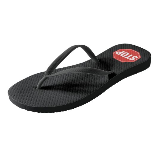 STOP-teken Teenslippers (Schuin)