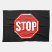 STOP-teken Theedoek (Horizontaal)