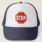 STOP-teken Trucker Pet (Voorkant)