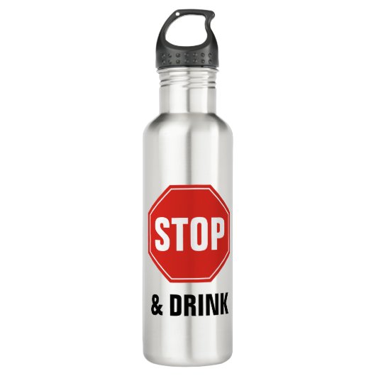 STOP-teken Waterfles (Voorkant)