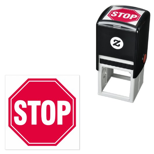 STOP-teken Zelfinktende Stempel (In situ)