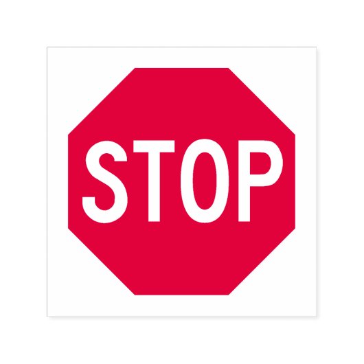 STOP-teken Zelfinktstempel Zelfinktende Stempel (Design)