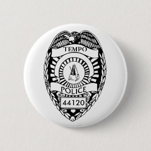 Stop! Tempo Politie! Ronde Button 5,7 Cm