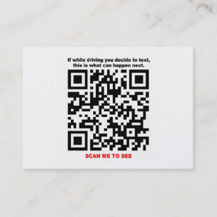 STOP TEXTING QR Code Visitekaartjes