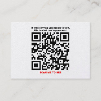 STOP TEXTING QR Code Visitekaartjes