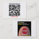STOP TEXTING QR Code Visitekaartjes (Voorkant / Achterkant)