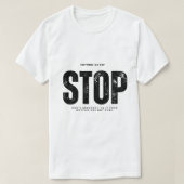 Stop the cycle t-shirt (Design voorkant)