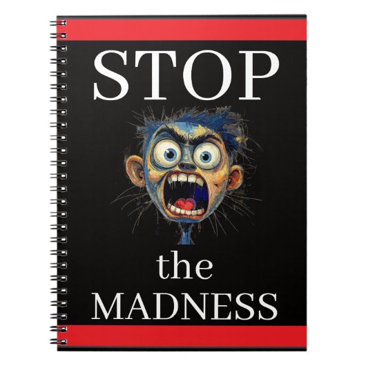 Stop the Madness Notebook Notitieboek (Voorkant)