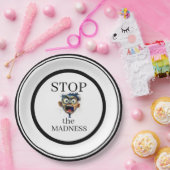 Stop the Madness Paper Plate Papieren Bordje (Feest)