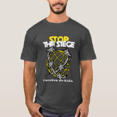 Stop The Siege FAMINE IN Gaza Starvation  T-shirt (Voorkant)