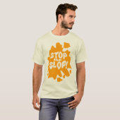 Stop the Slop Anti AI Design Statement T-shirt (Voorkant volledig)