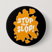 Stop the Slop Anti AI Statement Epic Saying Ronde Button 7,6 Cm (Voorkant)