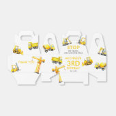 Stop The Traffic Construction Trucks Birthday Bedankdoosjes (Uitgevouwen)