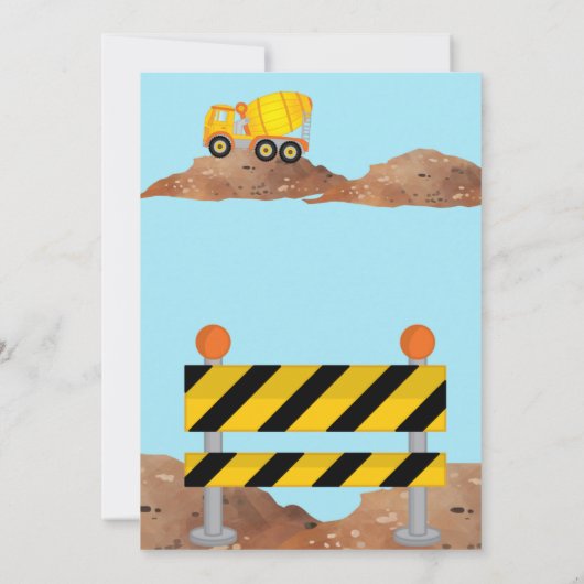 Stop The Traffic Verjaardagsuitnodiging (Achterkant)