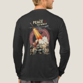 Stop The War (Dk. mode) | Heren shirt met lange mo (Achterkant volledig)