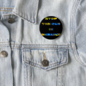 Stop the War in Ukraine Ronde Button 5,7 Cm (In situ)