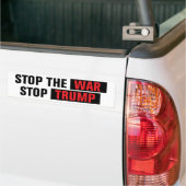 Stop The War Stop Trump Anti-War Bumpersticker (Op Truck)