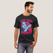 Stop Toxic Femininity Masculinity Anti Feminist SA T-shirt (Voorkant volledig)