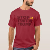 "Stop Traitor Trump" shirt van Maroon (Voorkant)