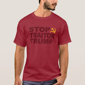 "Stop Traitor Trump" shirt van Maroon