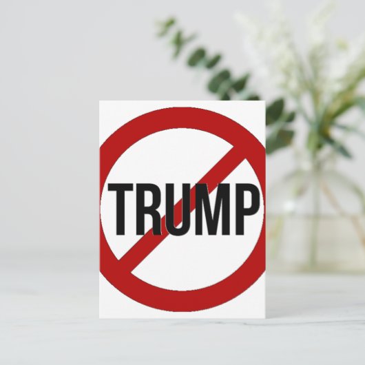 Stop Trump Briefkaart (Staand voorkant)