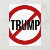 Stop Trump Briefkaart (Voorkant)