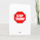 "STOP TRUMP" FEESTDAGEN KAART (Achterkant)