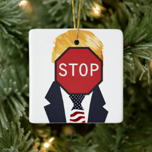 Stop Trump-Ornament Keramisch Ornament
