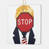 Stop Trump-Ornament Keramisch Ornament (Links)