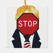 Stop Trump-Ornament Keramisch Ornament (Voorkant)