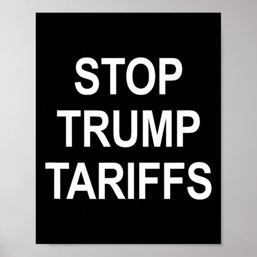 Stop Trump Tarieven - Poster (Voorkant)