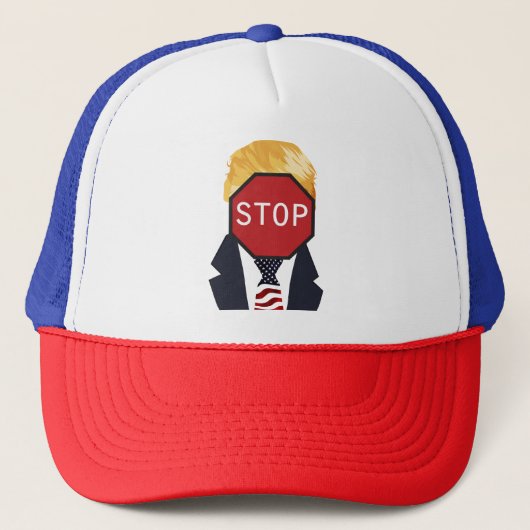 Stop Trump Trucker Hoed Pet (Voorkant)