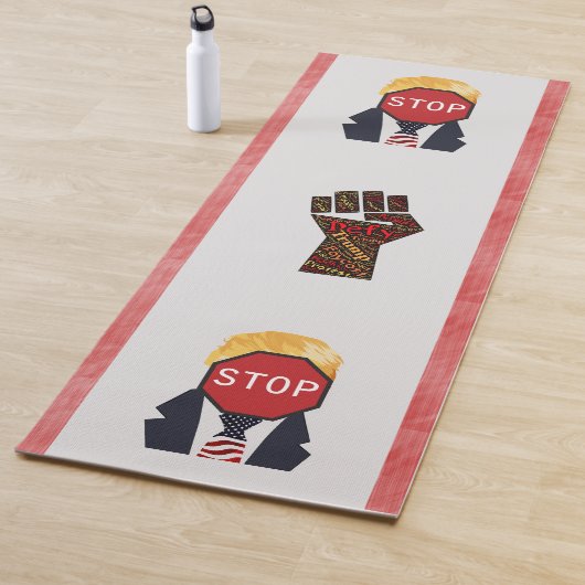 Stop Trump Yoga Mat (In situ)