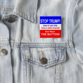 Stop TRUMP's kleine Button met kleine handjes in v (In situ)