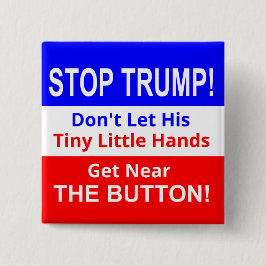 Stop TRUMP's kleine Button met kleine handjes in v