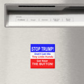 Stop TRUMPS Kleine Handen Vierkante Magnet (Insitu (Vaatwasser))